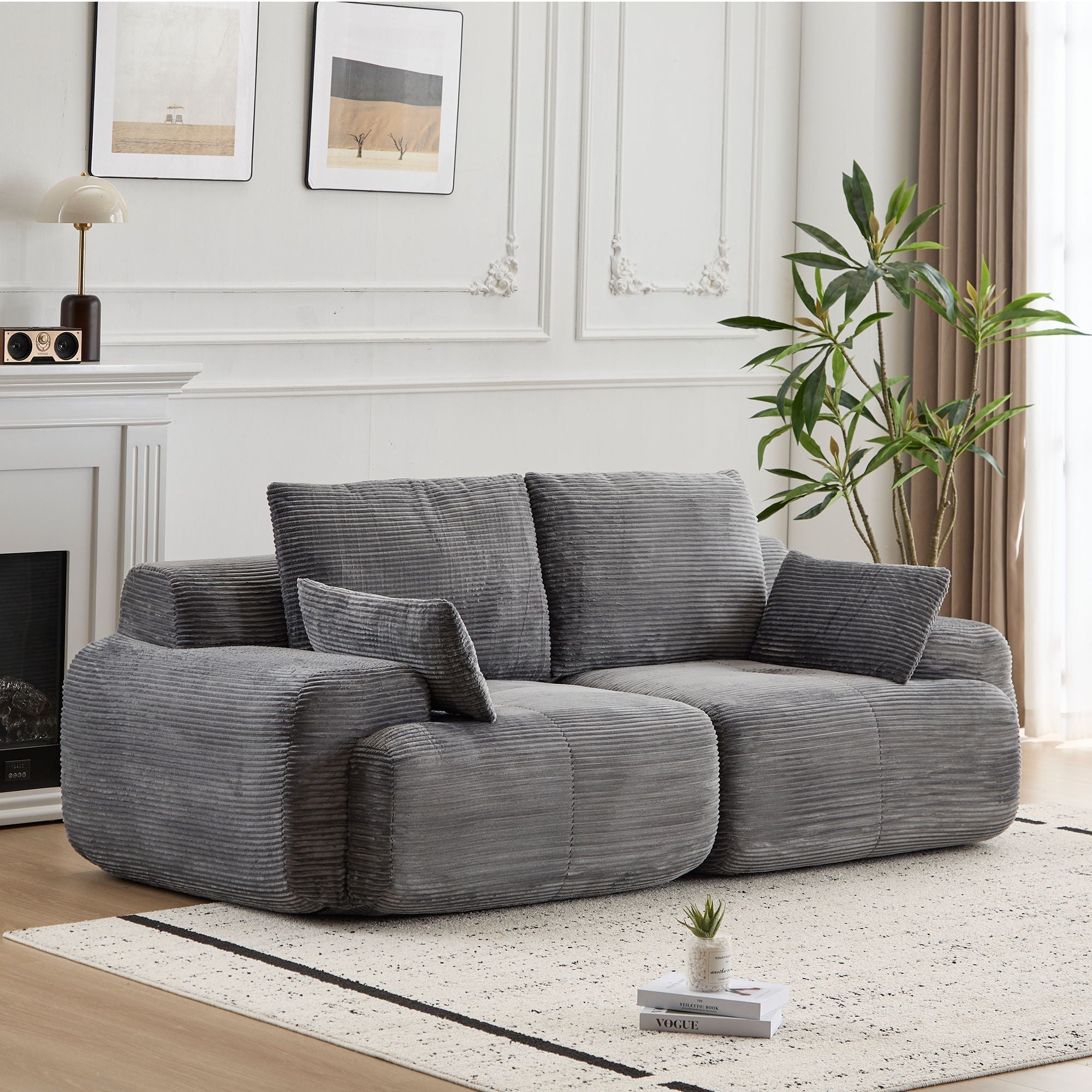 2-Seater Large Sectional Sofa Couch Living Room