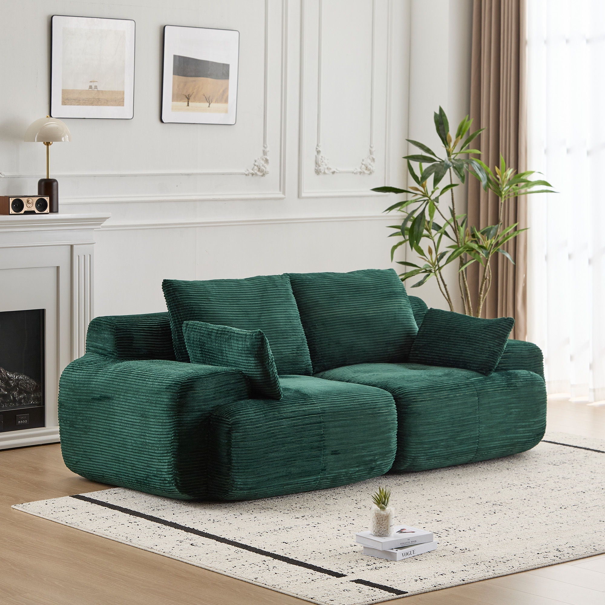 2-Seater Large Sectional Sofa Couch Living Room