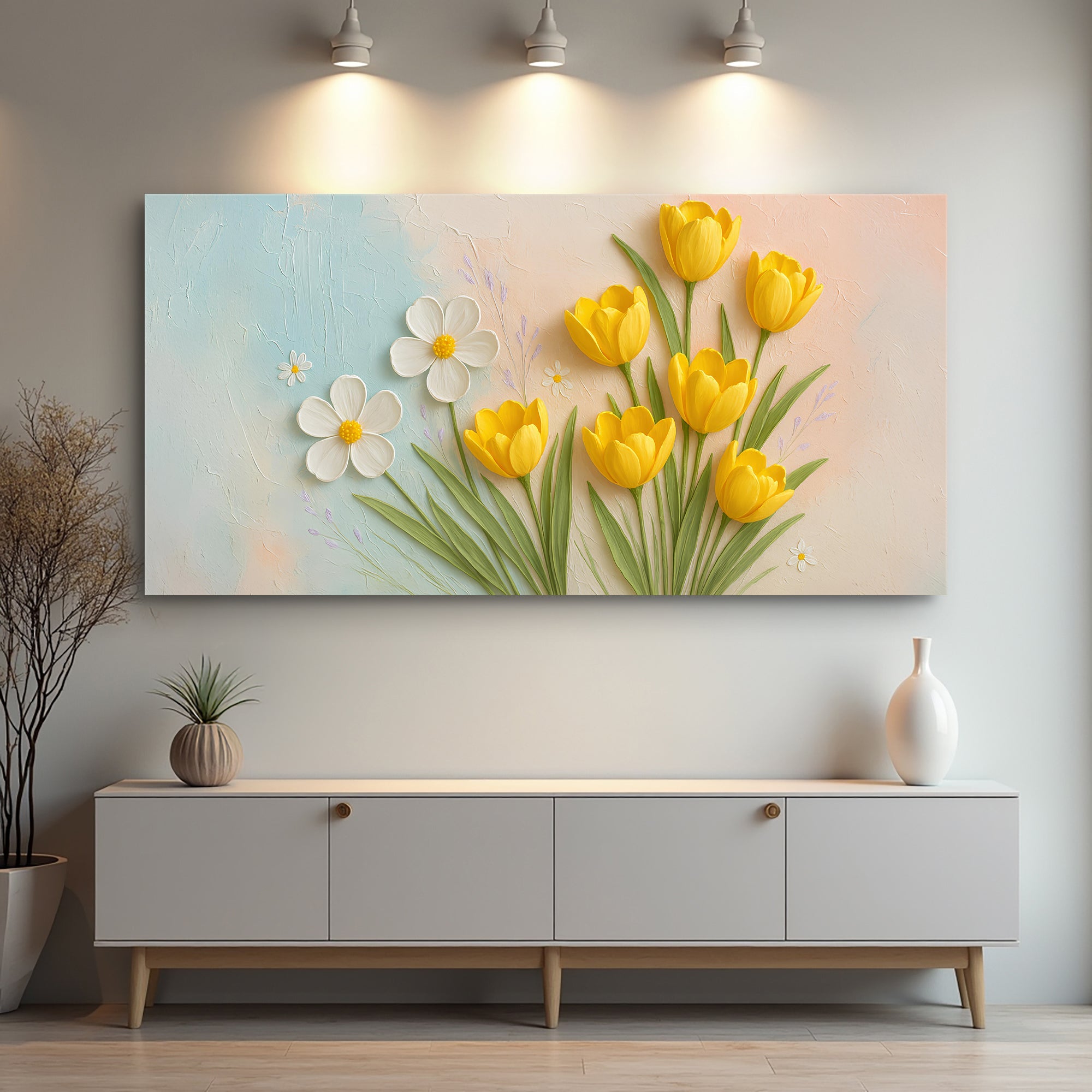 Floral Wall Art II Elegant Botanical Home Decor