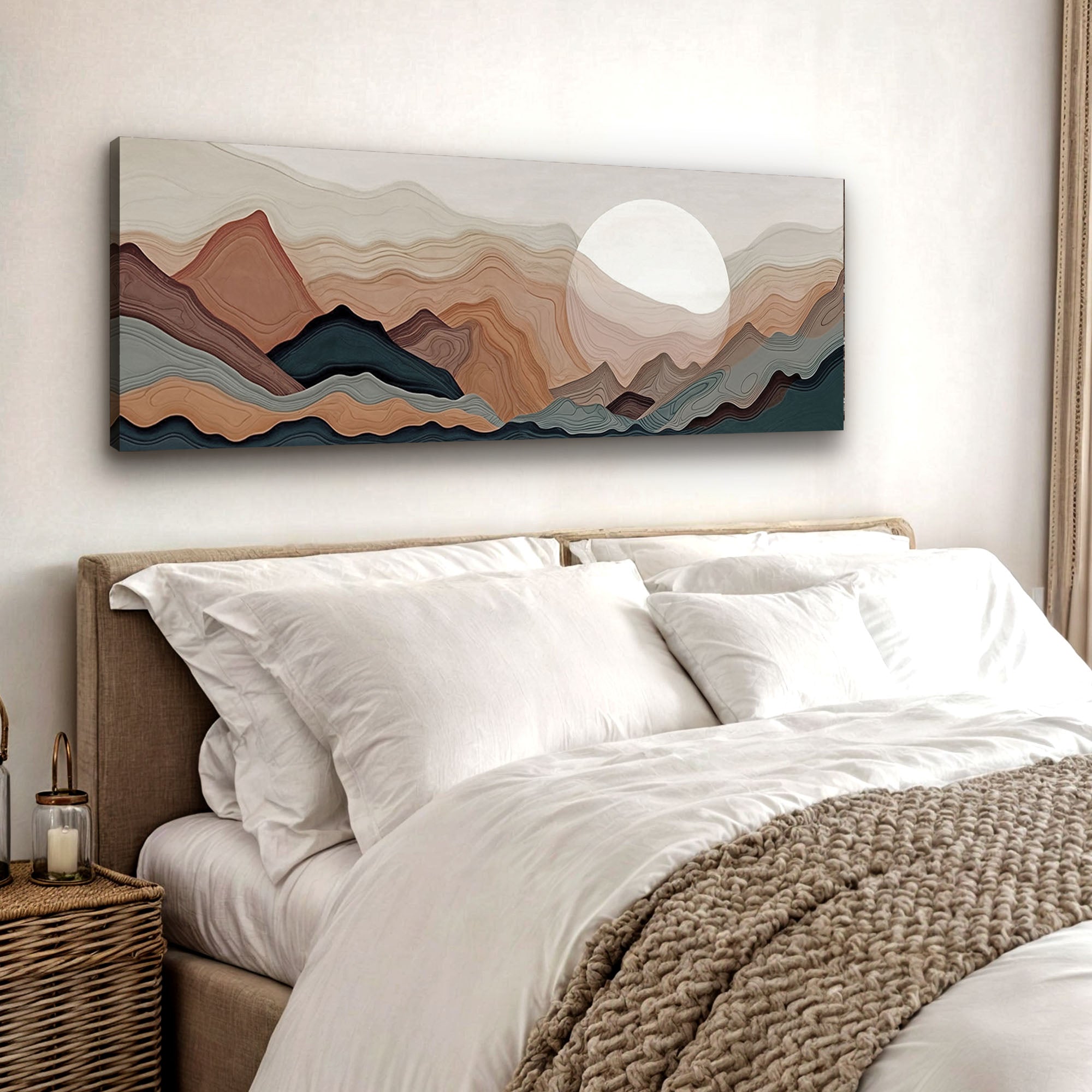 Abstract Mountains Landscape Wall Art Modern Decor