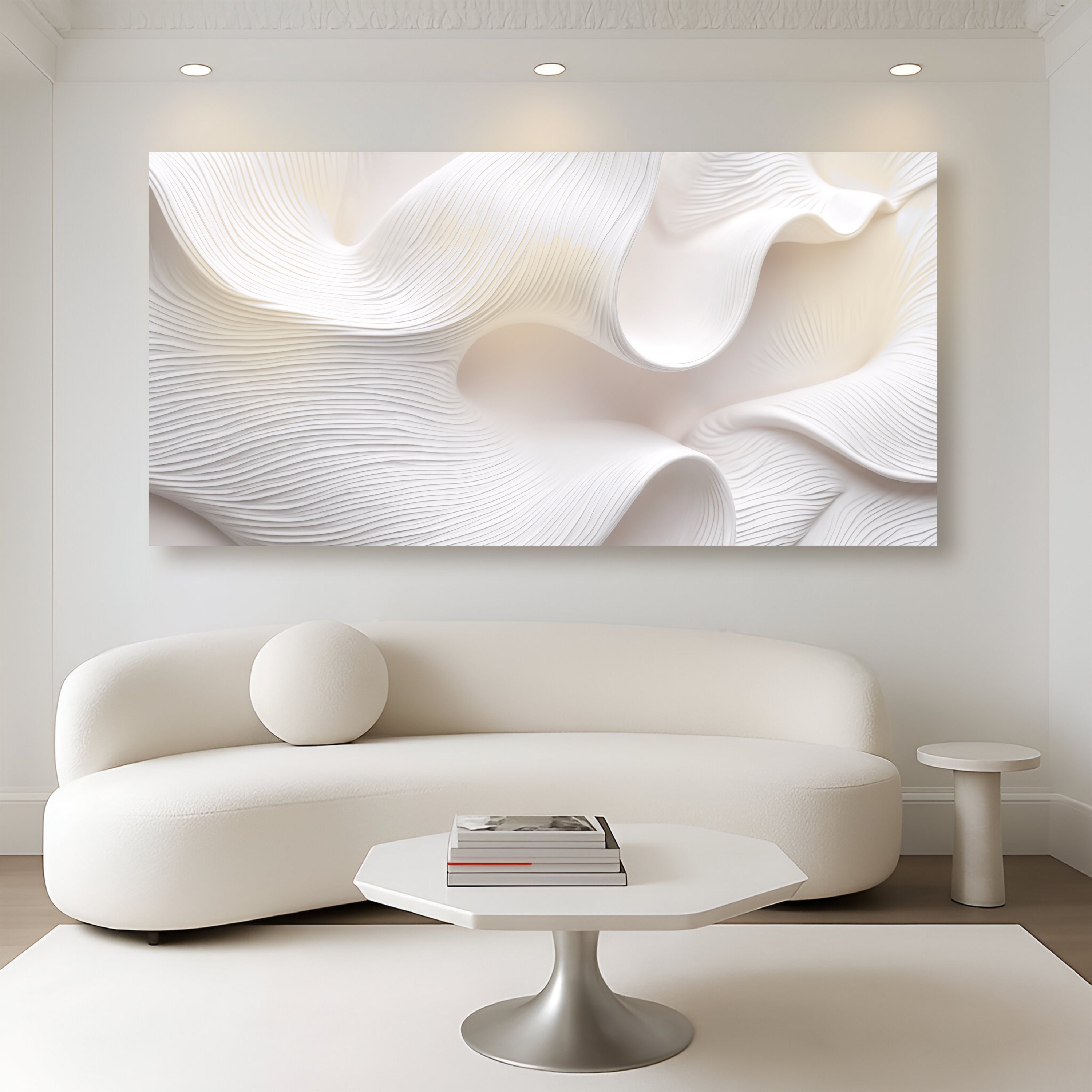 Minimalist Waves Wall Art Modern Home Decoration