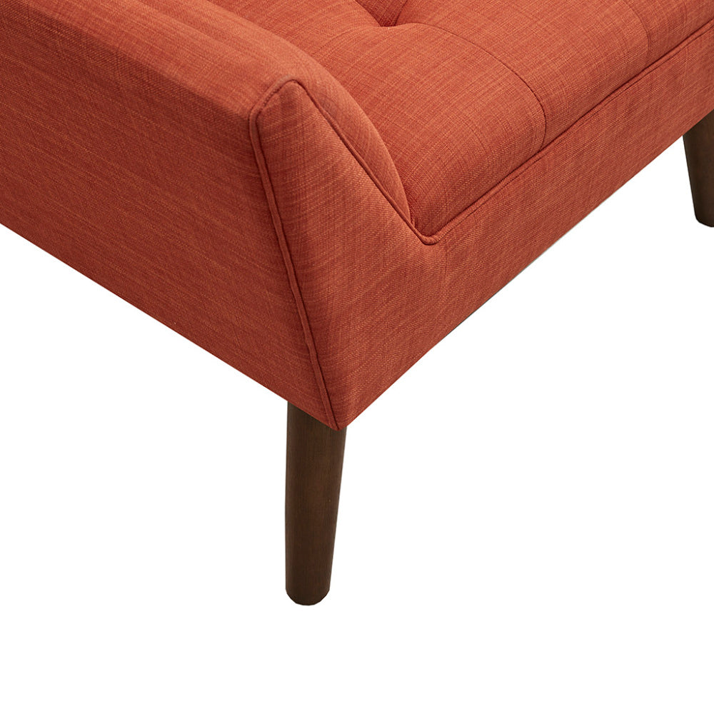 Mid-Century Modern Lounge Chair Button Tufted Legs