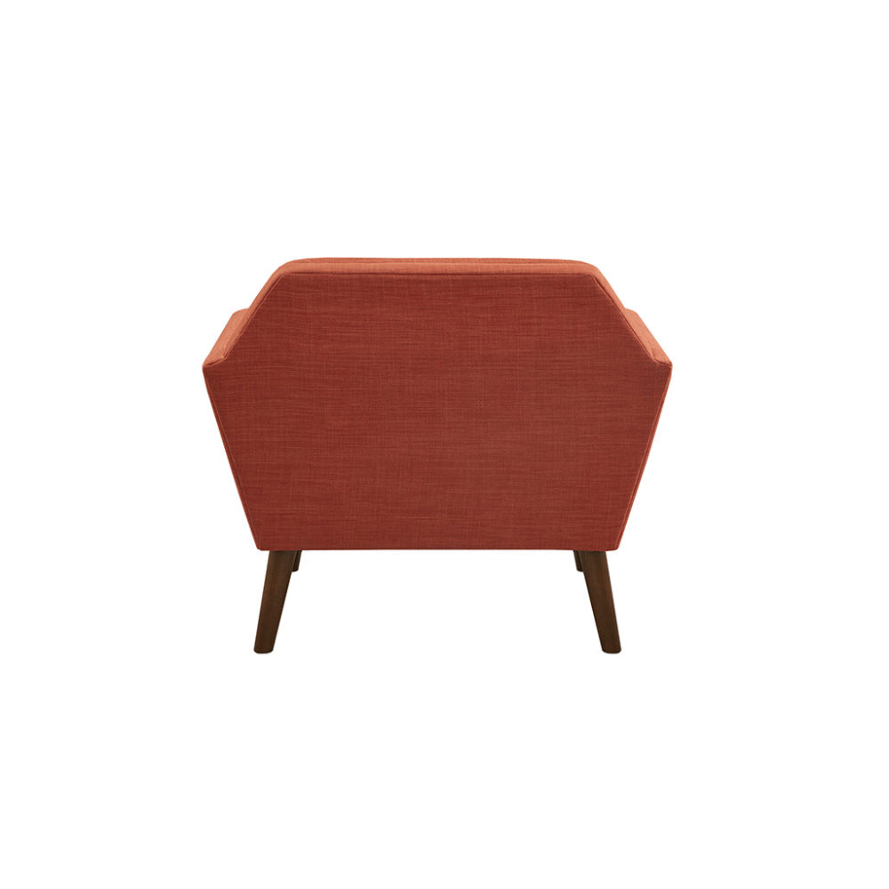 Mid-Century Modern Lounge Chair Button Tufted Legs