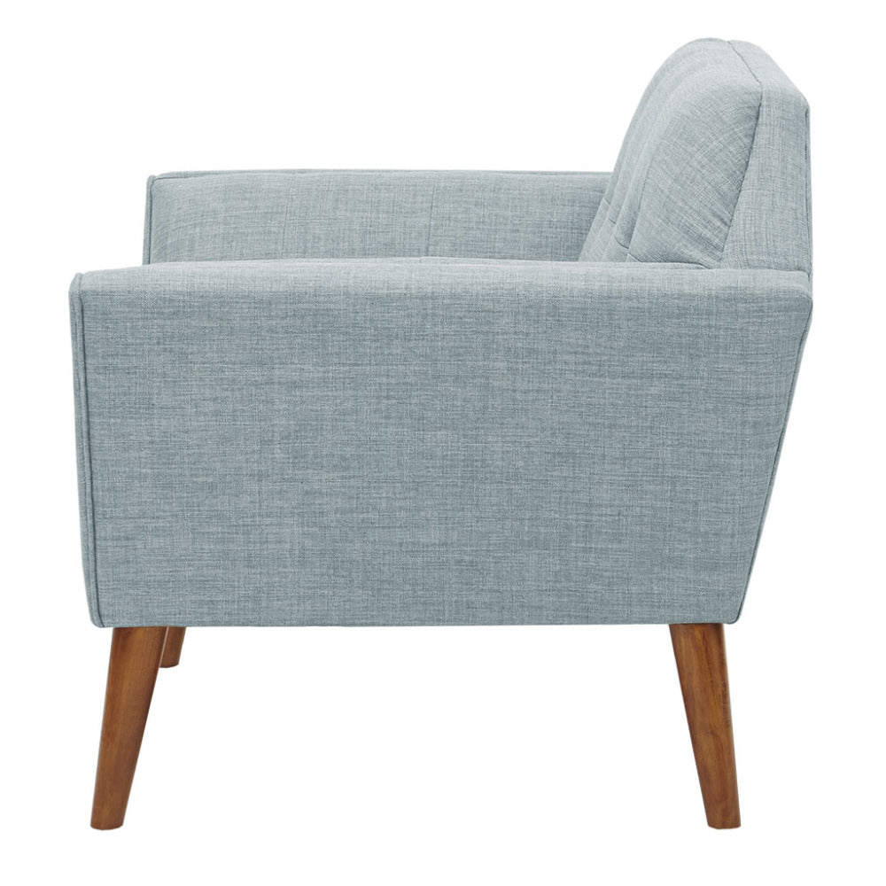 Mid-Century Modern Lounge Chair Button Tufted Legs