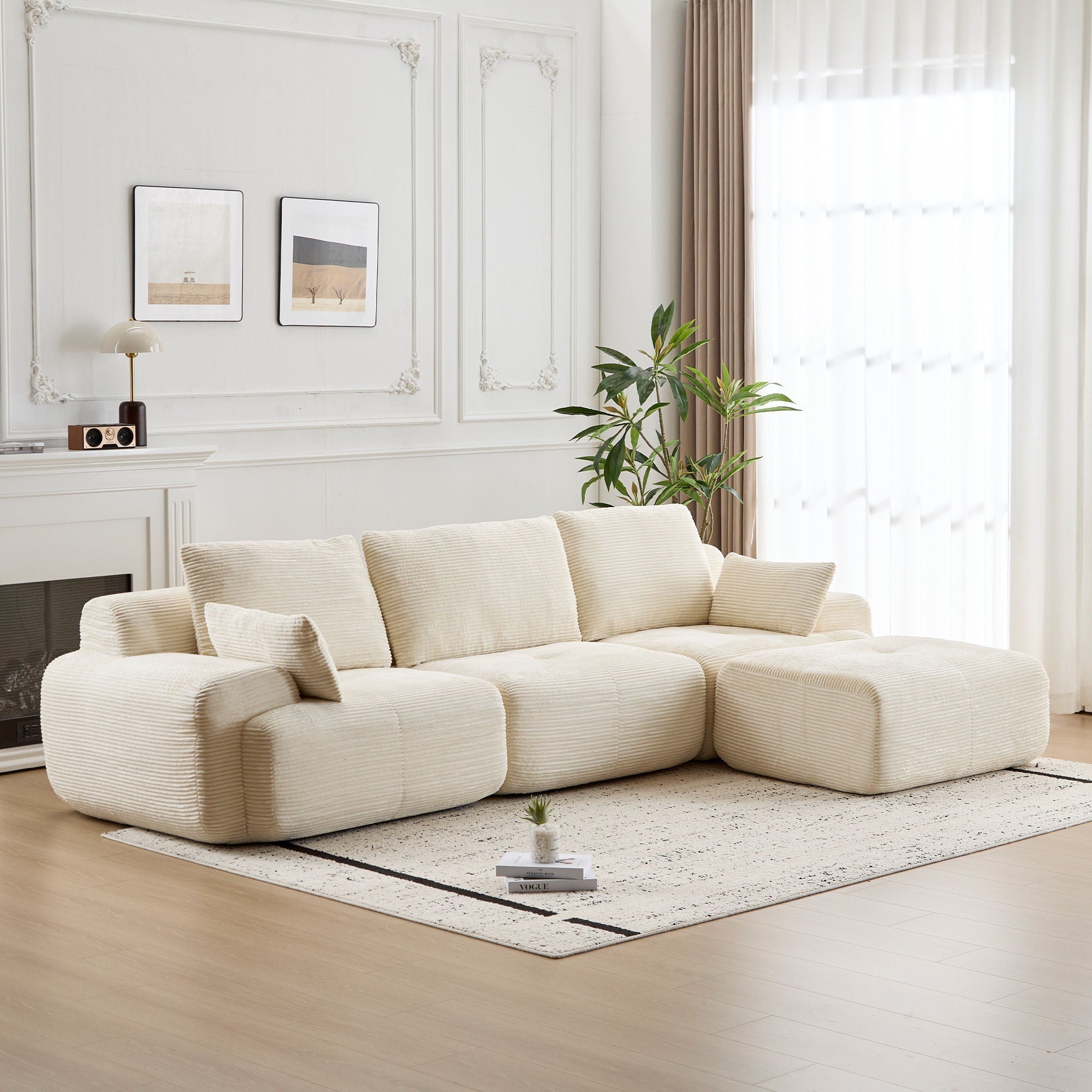 Large Compressed Sectional Sofa Couch For Living Room