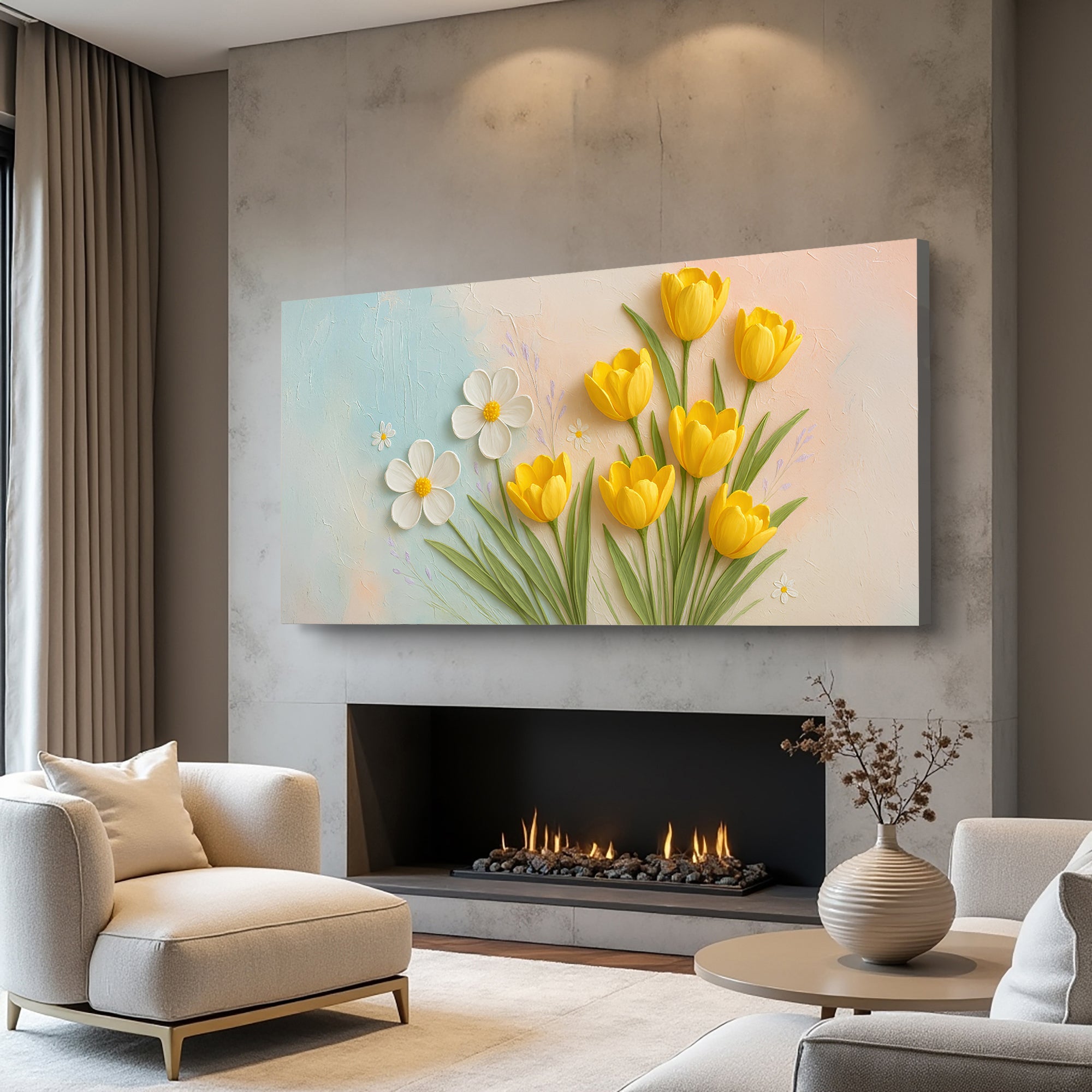 Floral Wall Art II Elegant Botanical Home Decor