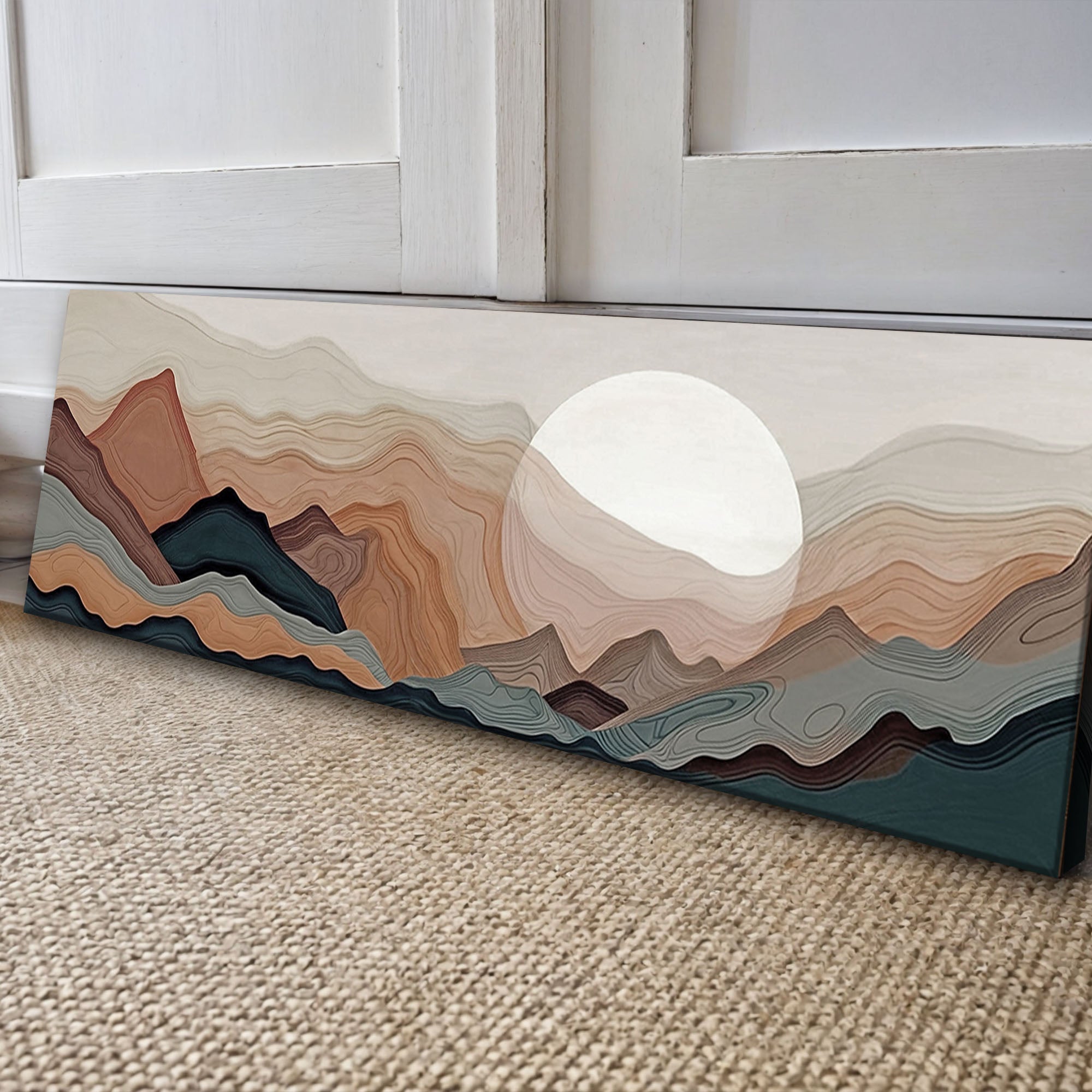 Abstract Mountains Landscape Wall Art Modern Decor