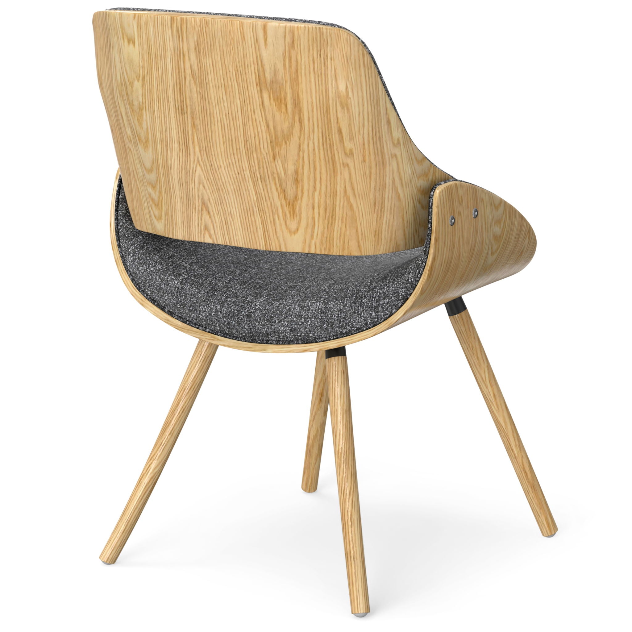 Bentwood Dining Chair With Wooden Backrest