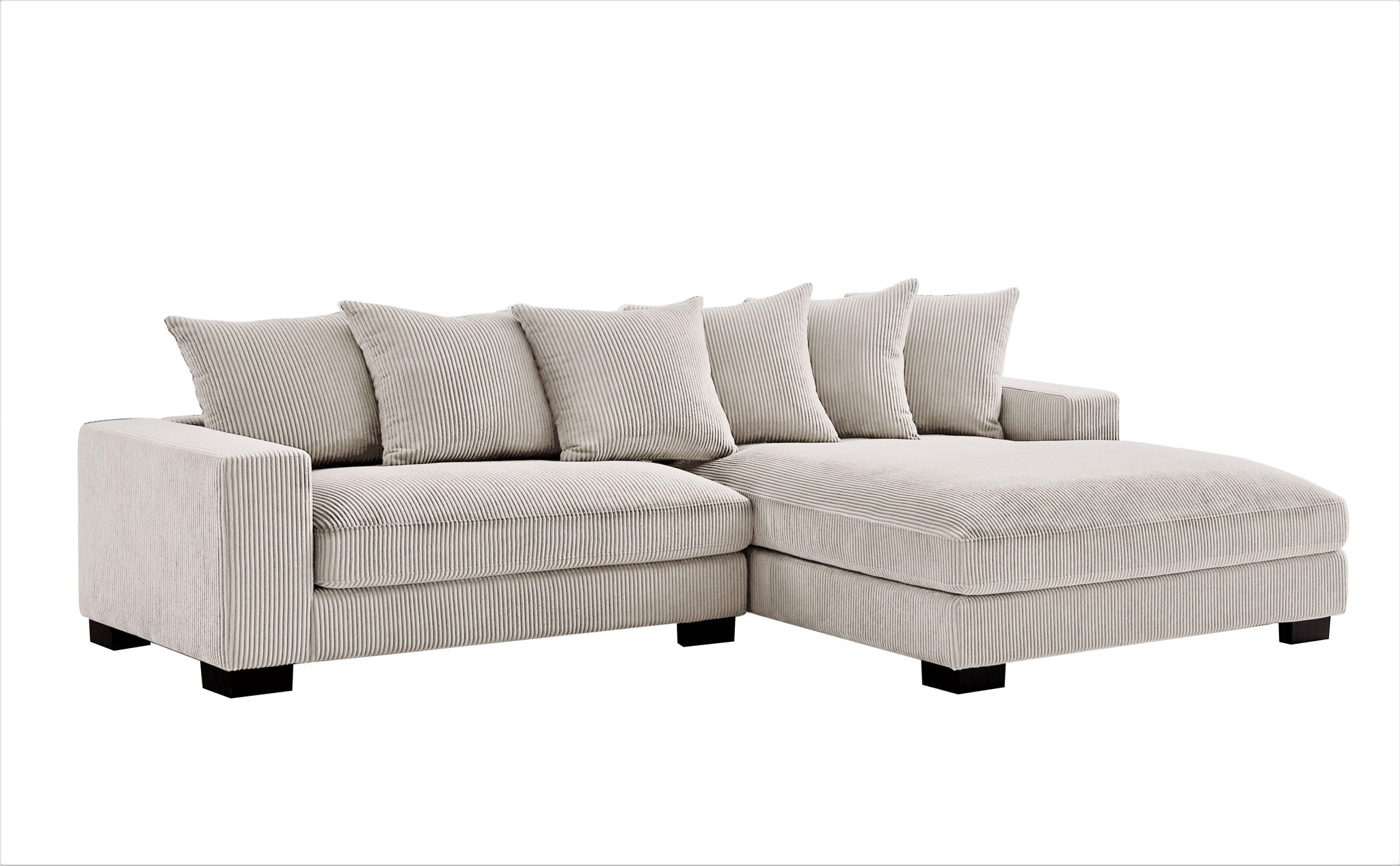 Oversized L-Shaped Sectional Sofa With Chaise