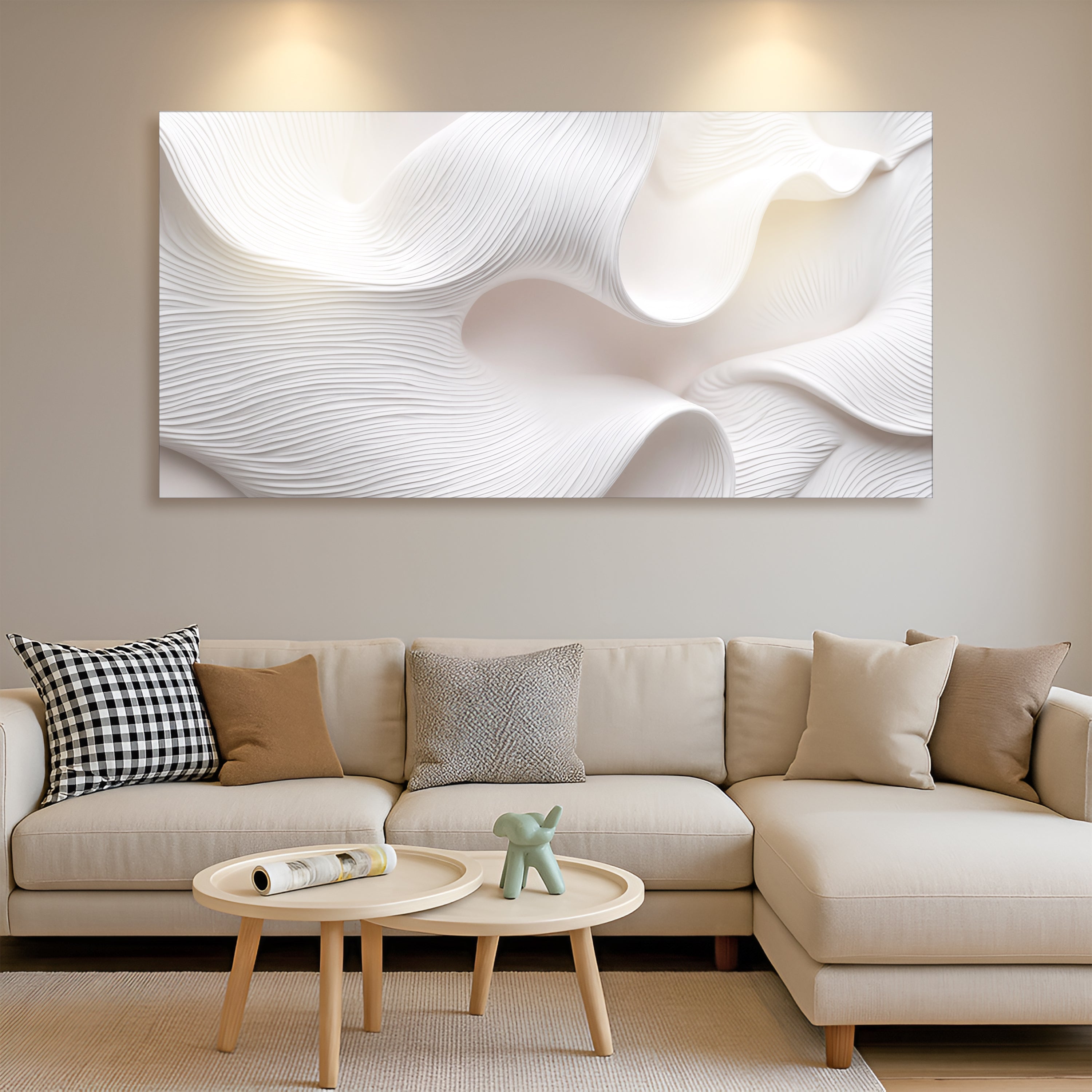 Minimalist Waves Wall Art Modern Home Decoration