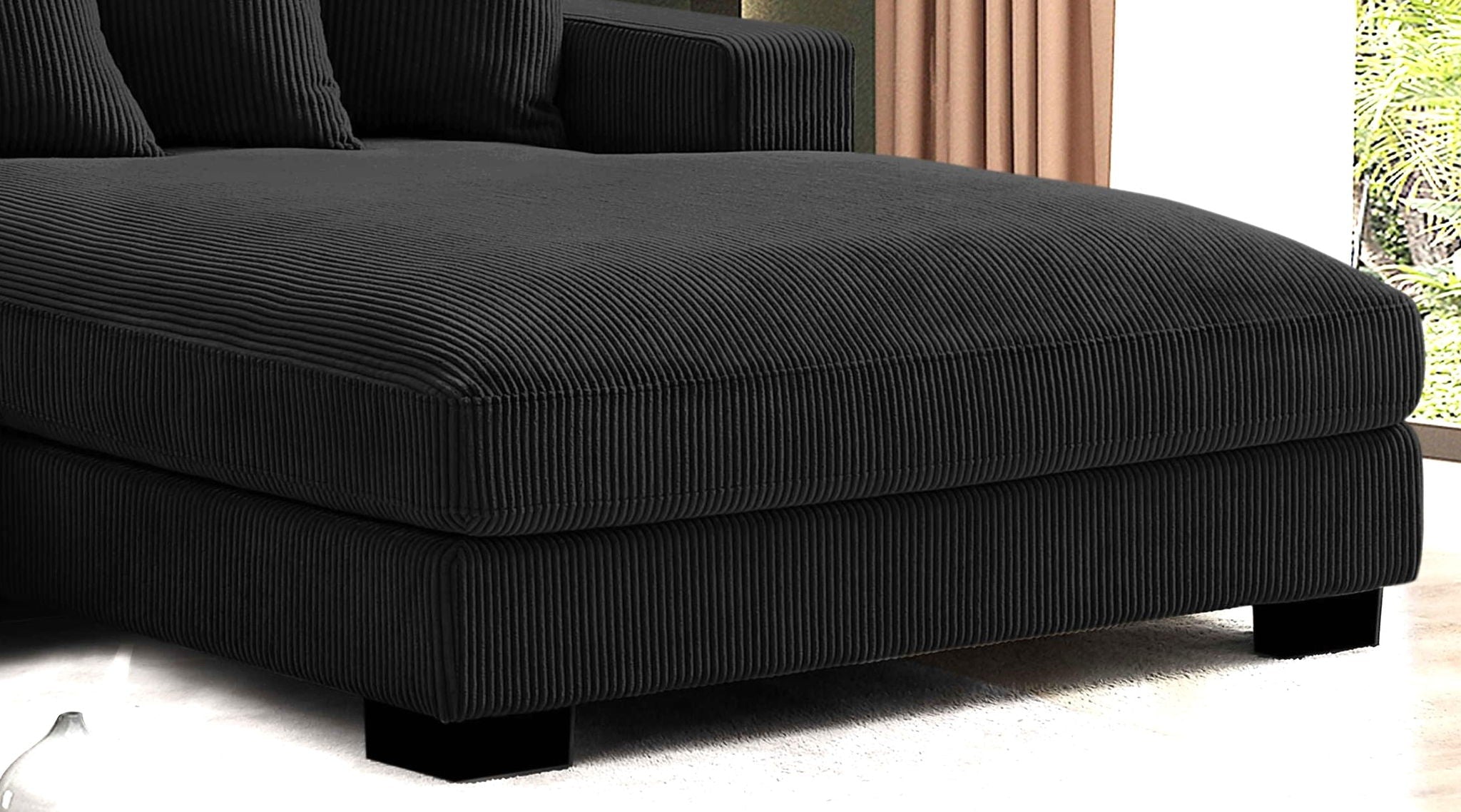 Oversized L-Shaped Sectional Sofa With Chaise