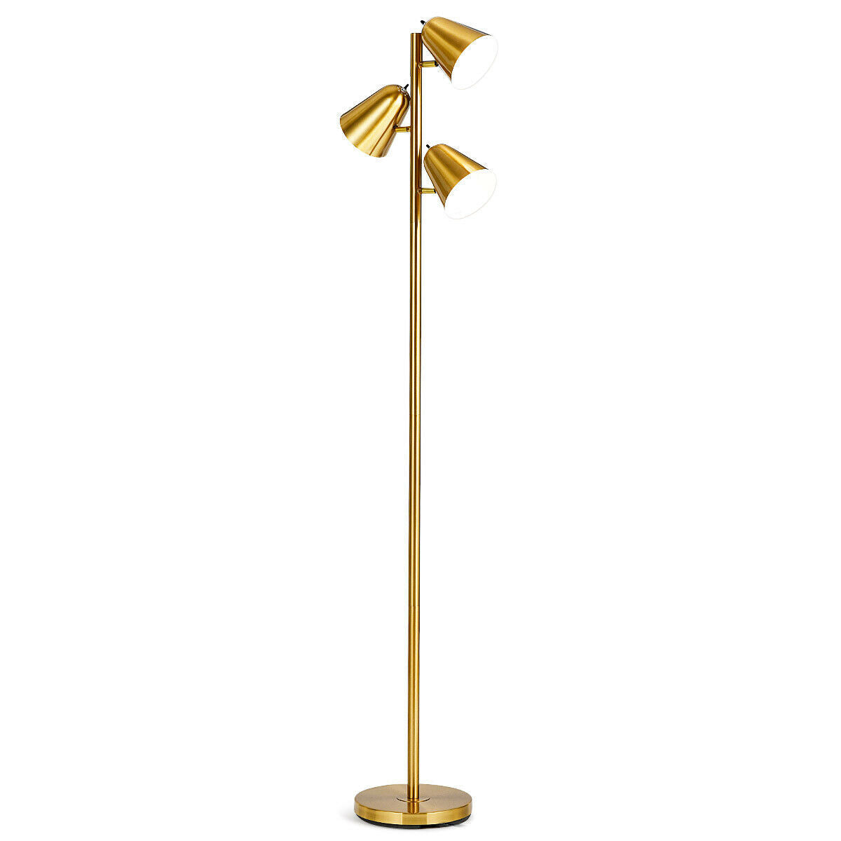 64-Inch 3-Light LED Floor Lamp Reading Light