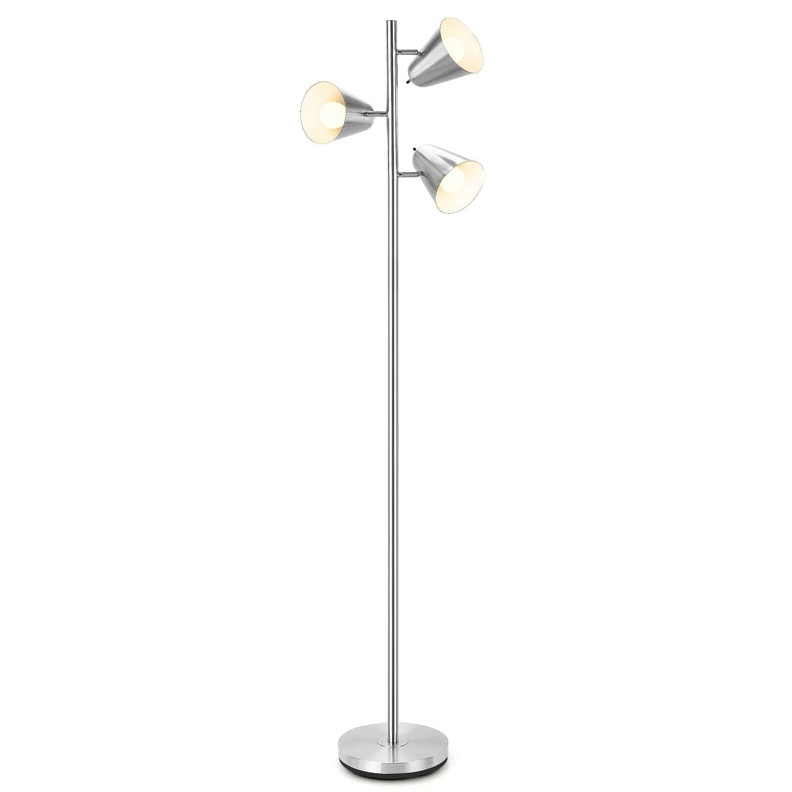 64-Inch 3-Light LED Floor Lamp Reading Light