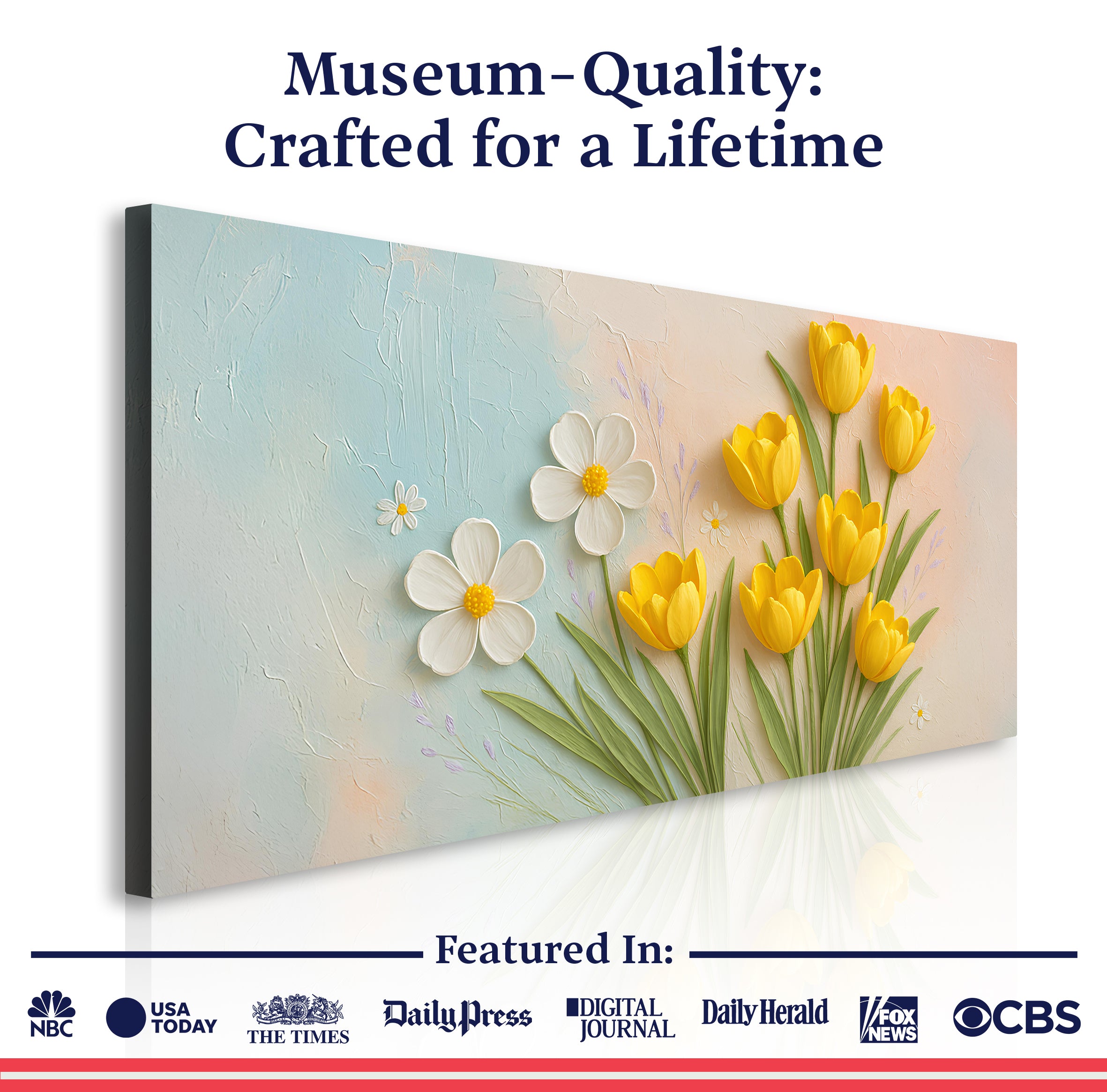 Floral Wall Art II Elegant Botanical Home Decor