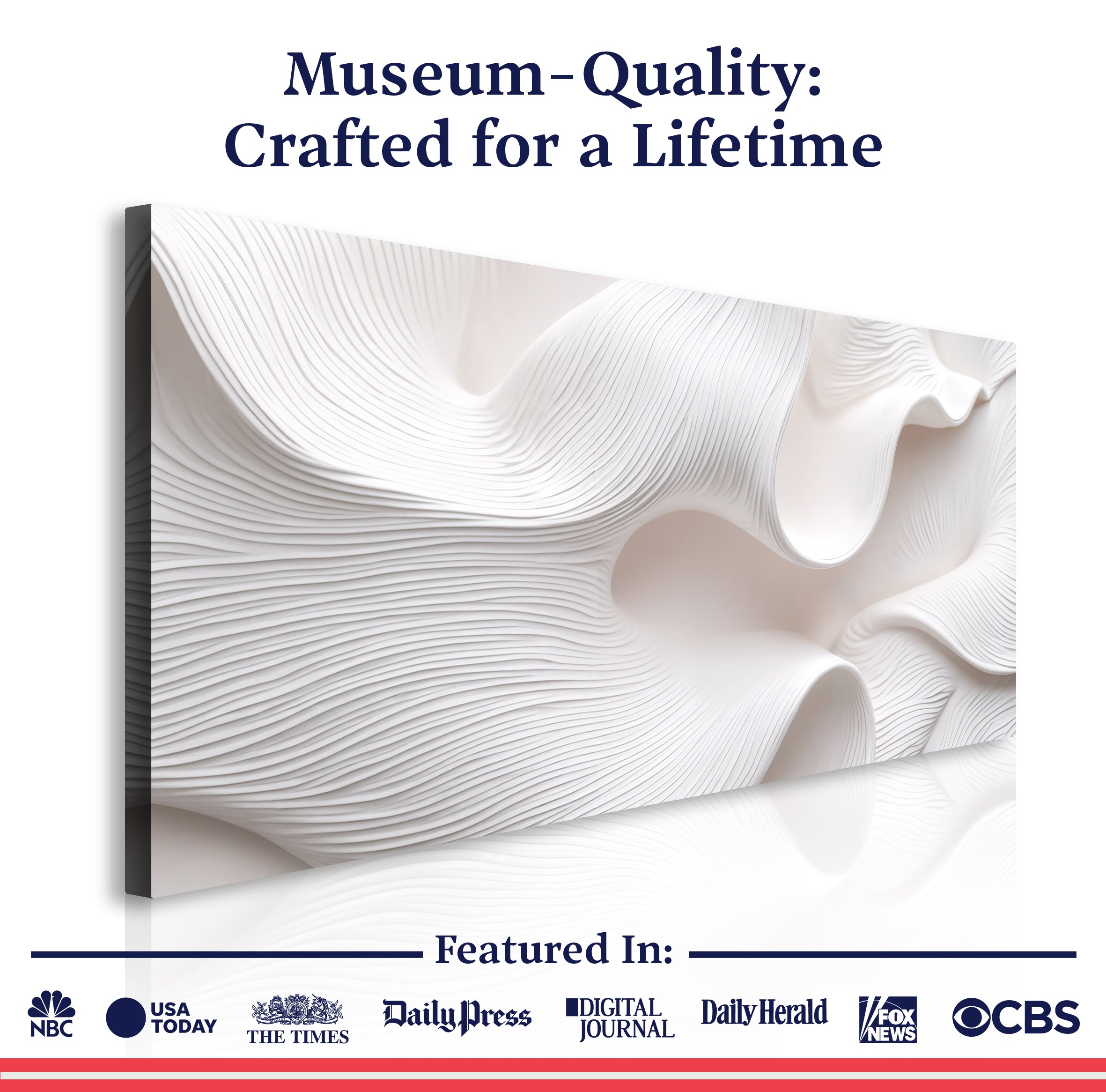 Minimalist Waves Wall Art Modern Home Decoration