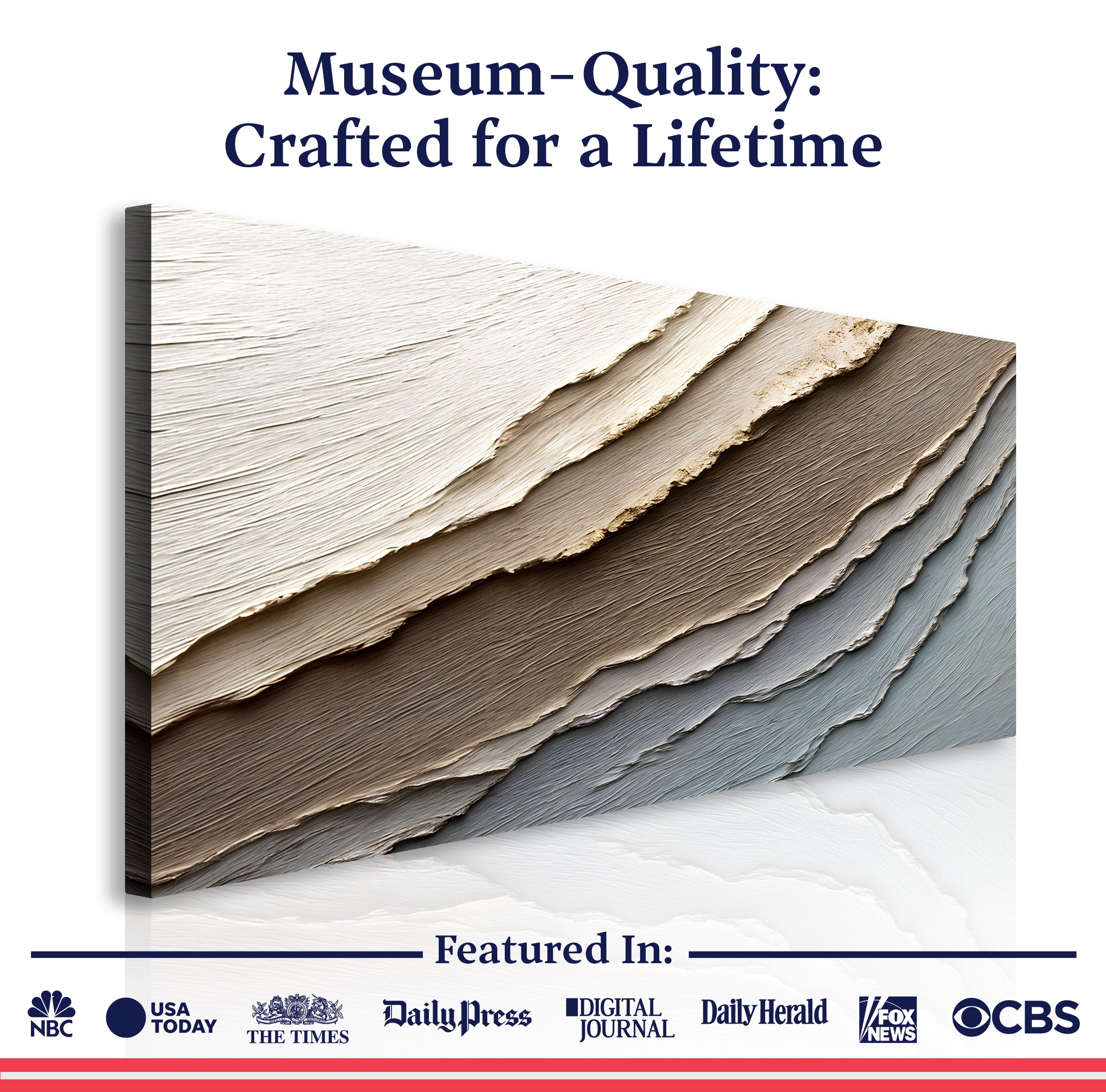 Abstract Earth Tones Wall Art Modern Home Decor