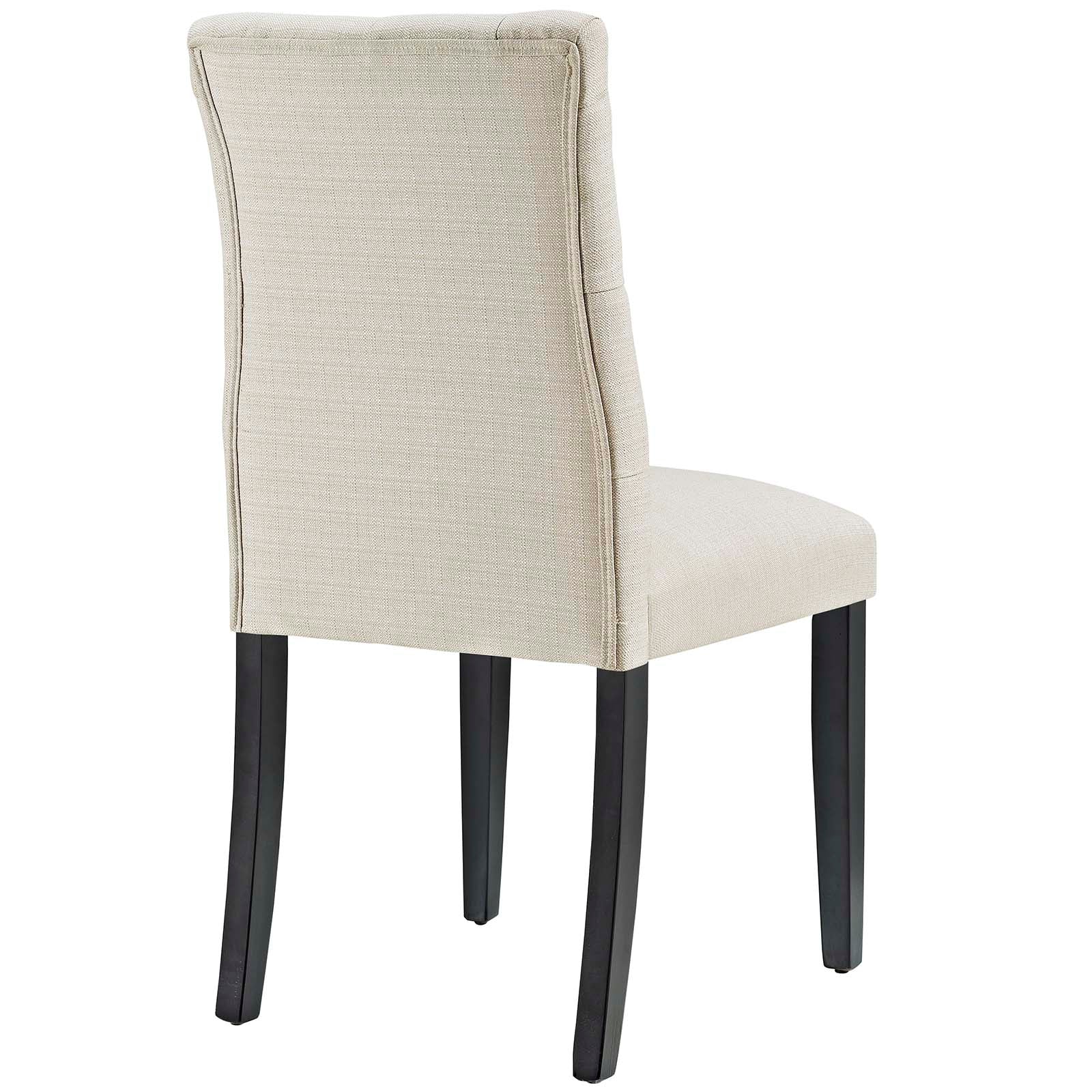 Button Tufted Fabric Dining Chair Modway