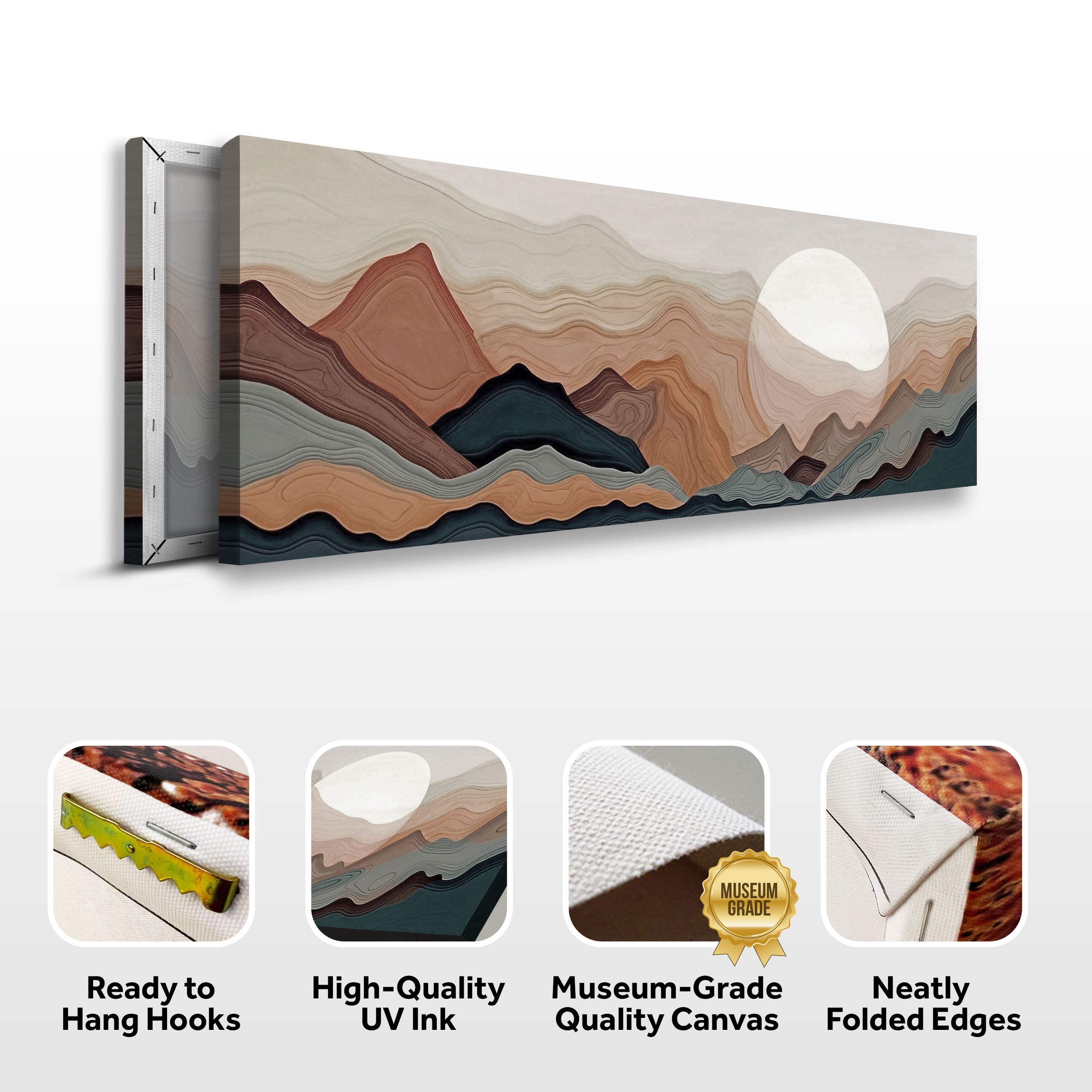 Abstract Mountains Landscape Wall Art Modern Decor