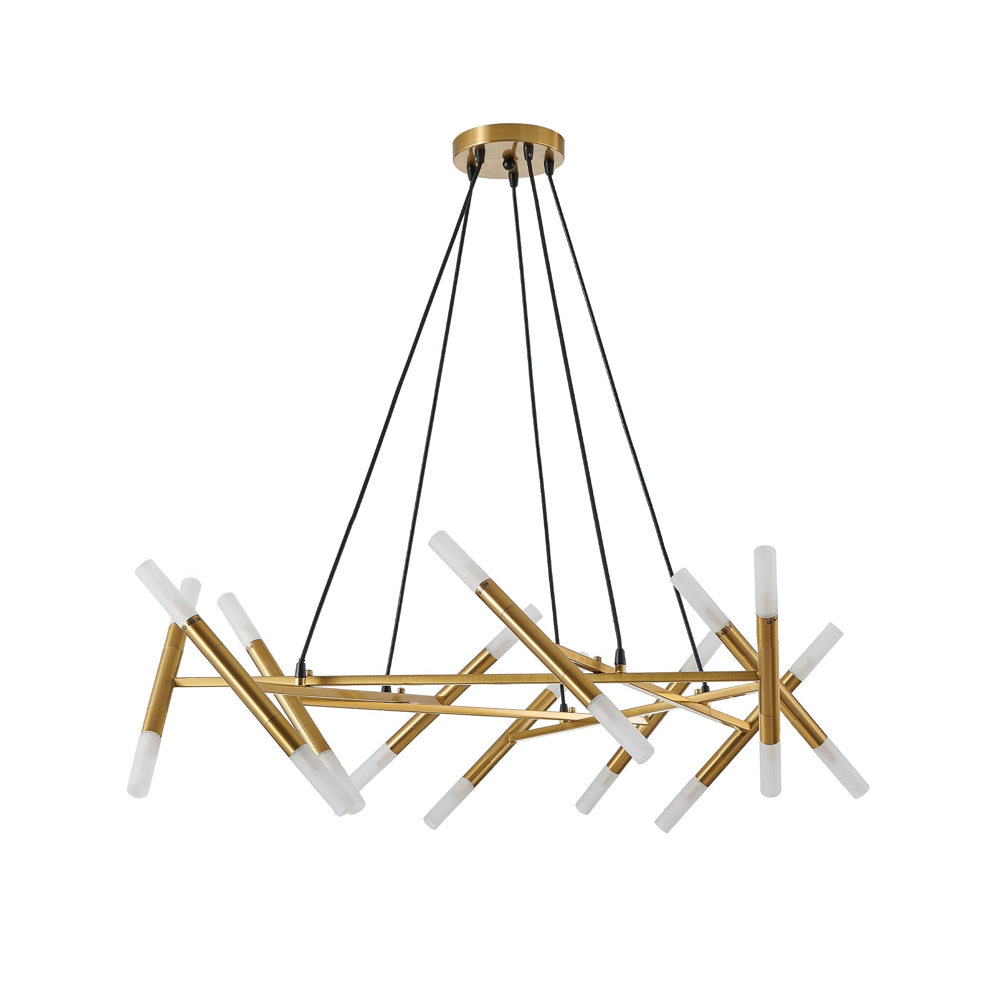 41" Golden Modern Branch Design Chandelier Light Fixture