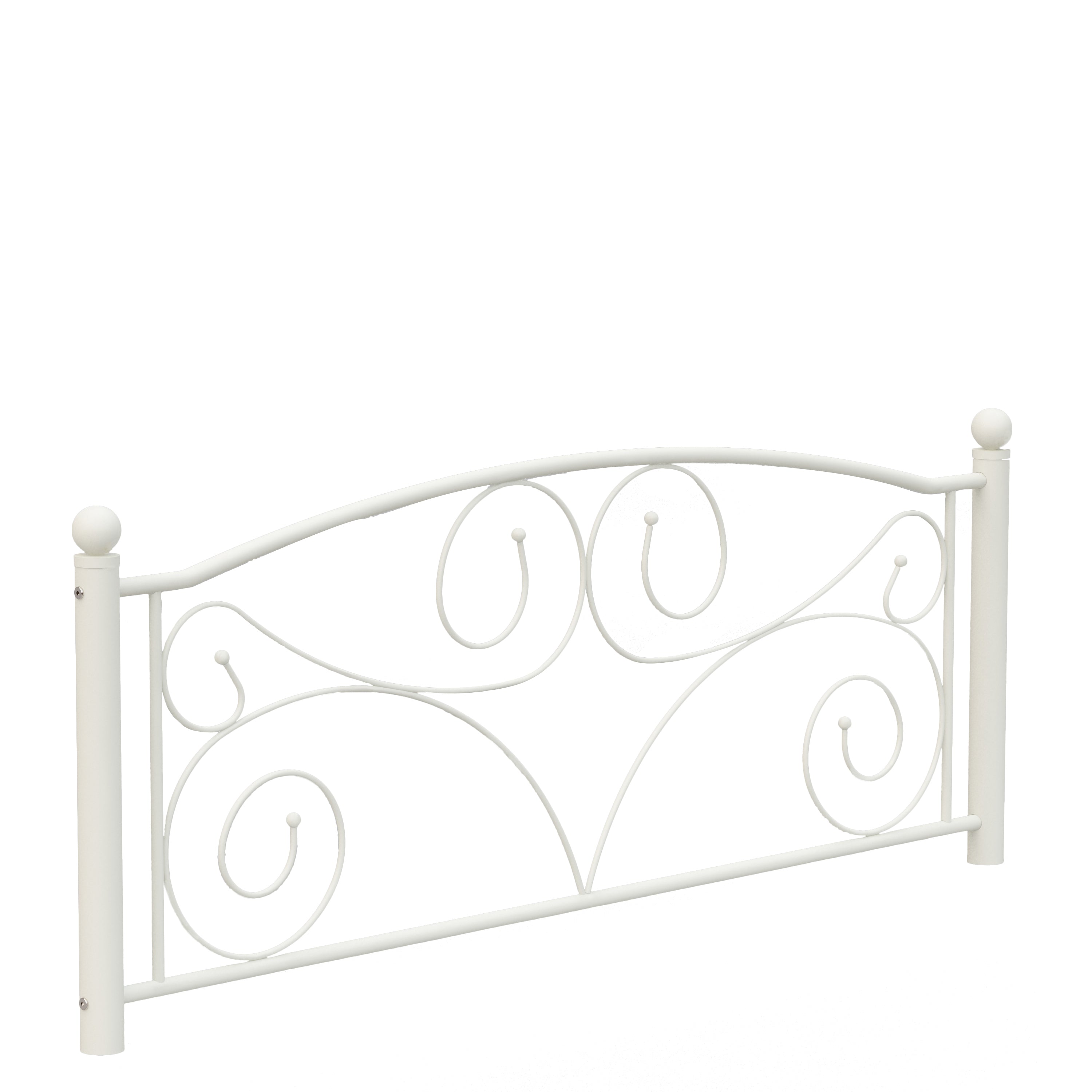 Queen Size Unique Flower Sturdy System Metal Bed Frame with Headboard and Footboard