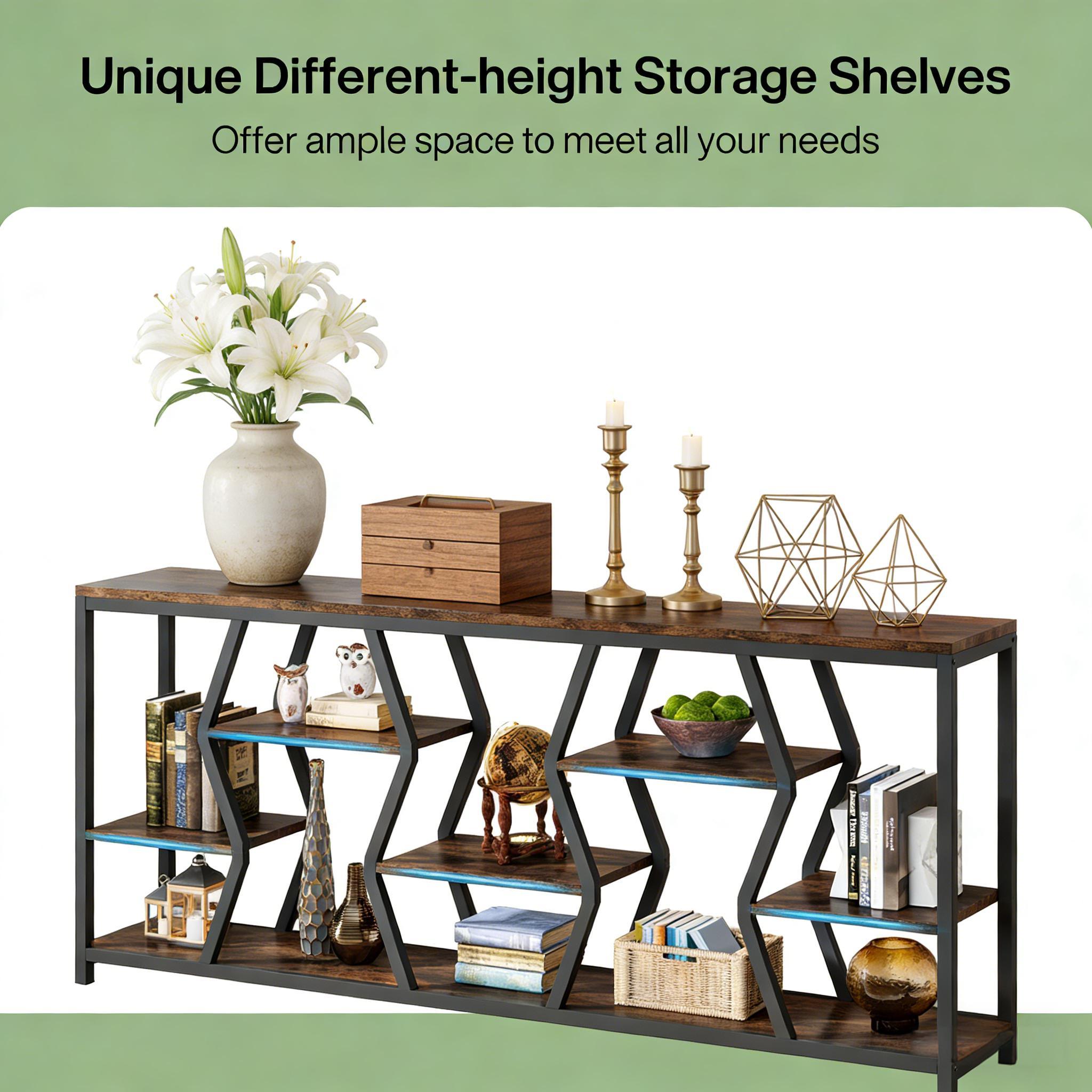 Durable Sofa Console Table with Generous Storage
