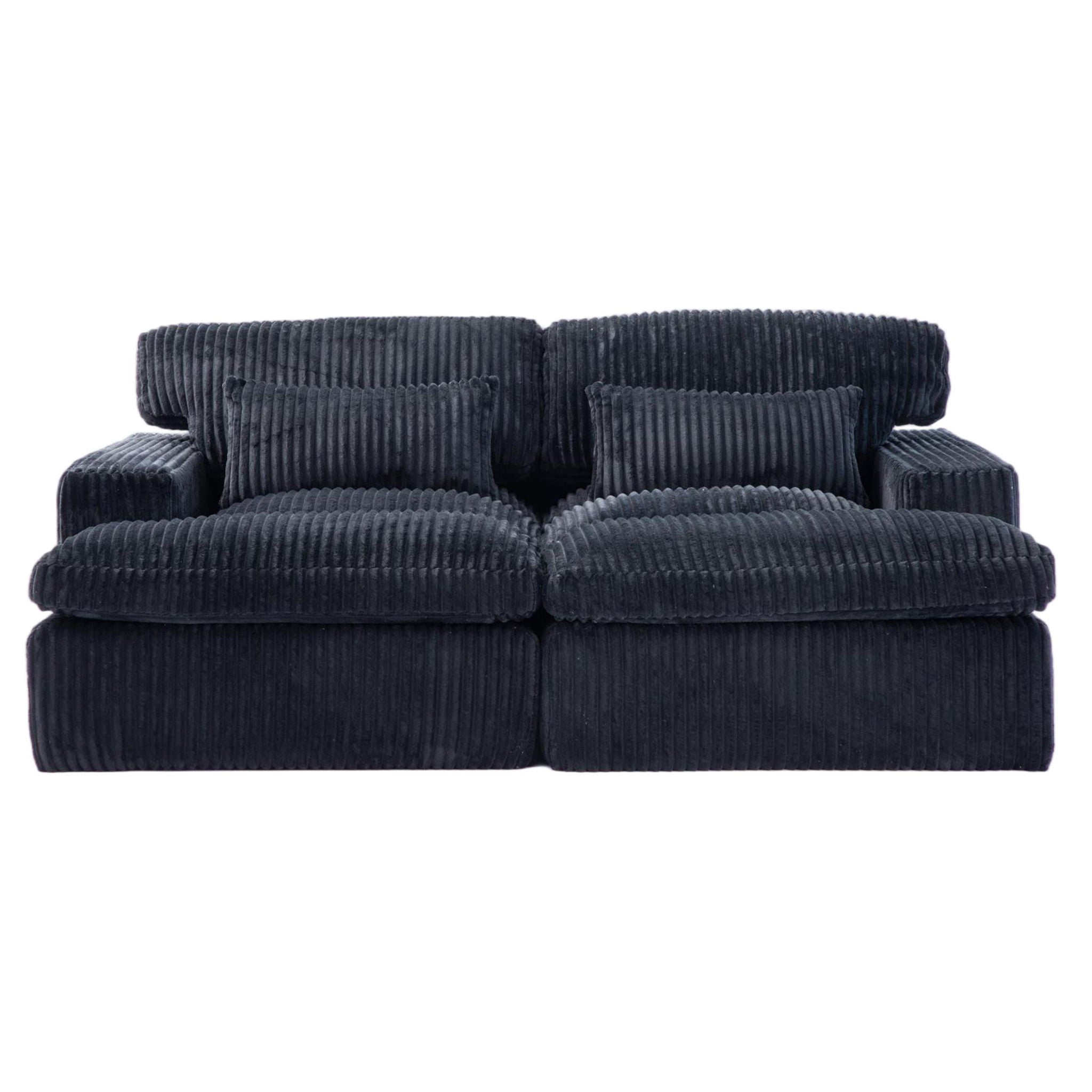Oversized Double Chaise Lounge Chair Upholstered Cloud Couch