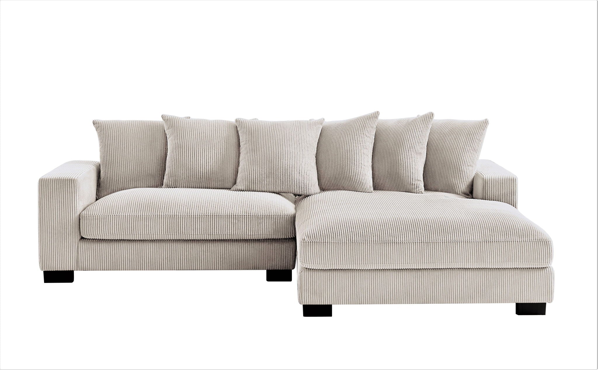 Oversized L-Shaped Sectional Sofa With Chaise