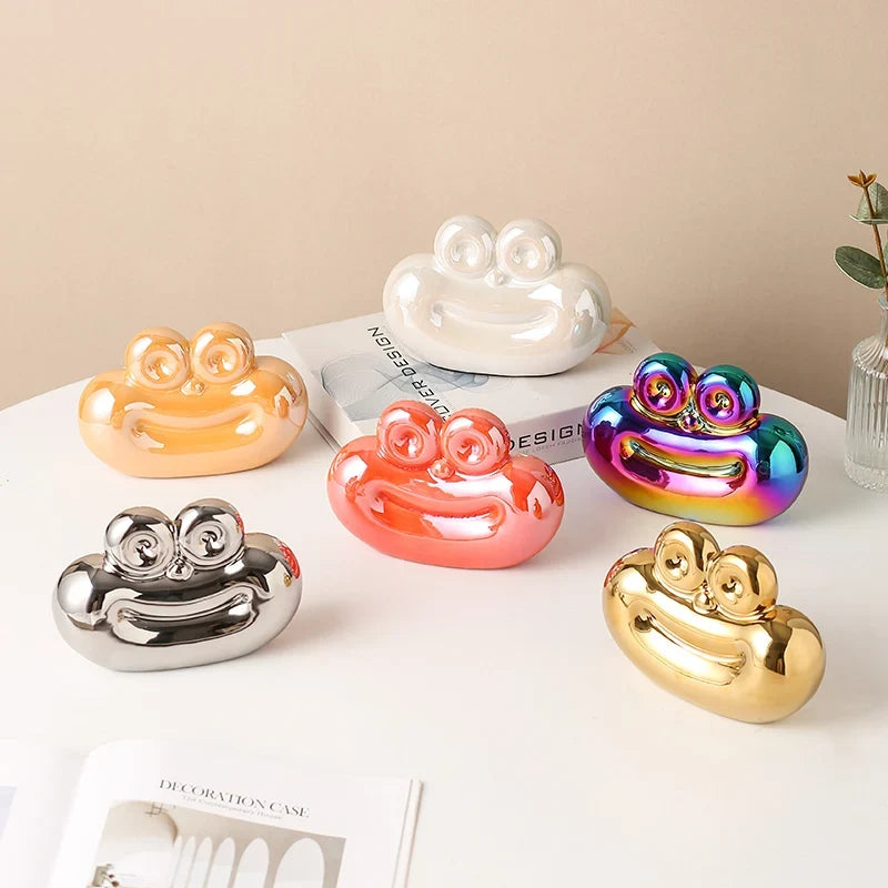 Sausage-Shaped Ceramic Decorative Ornament Creative Home Decor