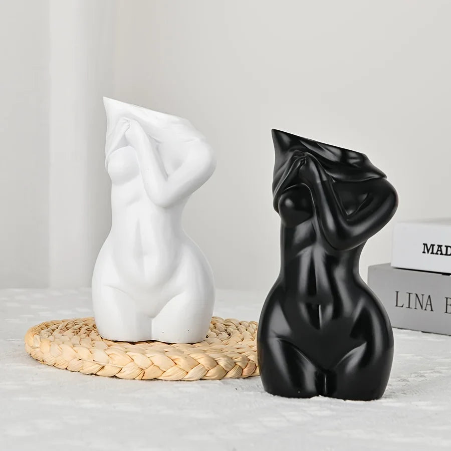 Female Body Vase Modern Chic Decorative Flower Holder
