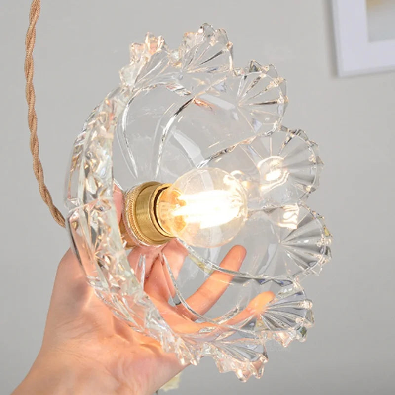 IWHD Clear Glass LED Pendant Lights Dining Living Room Cafe Brass Nordic Modern Simple Home Decor Hanging Lamp Lamparas Colgante