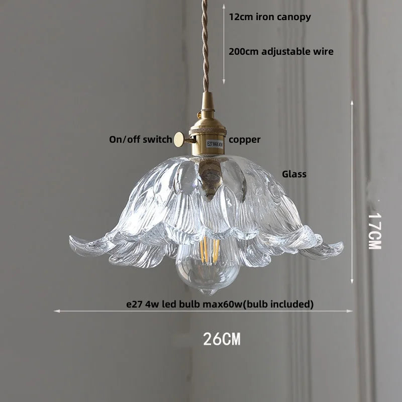 IWHD Clear Glass LED Pendant Lights Dining Living Room Cafe Brass Nordic Modern Simple Home Decor Hanging Lamp Lamparas Colgante