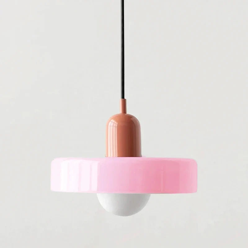 Nordic Retro Glass Pendant Lamp E27 LED Chandelier