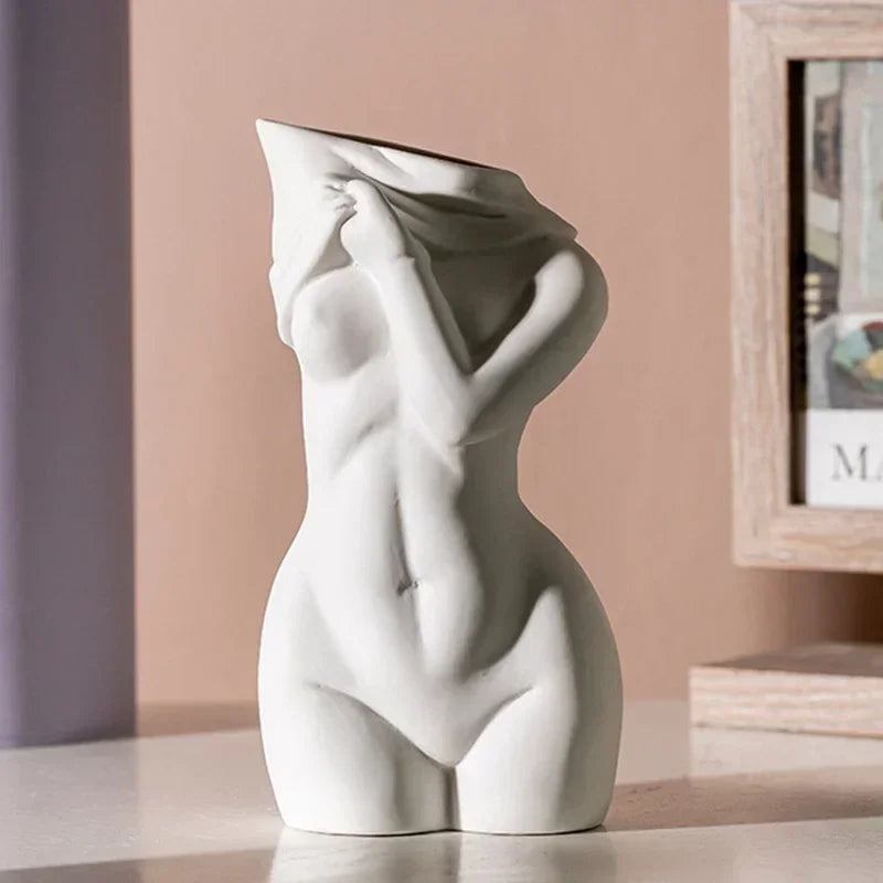 Female Body Vase Modern Chic Decorative Flower Holder