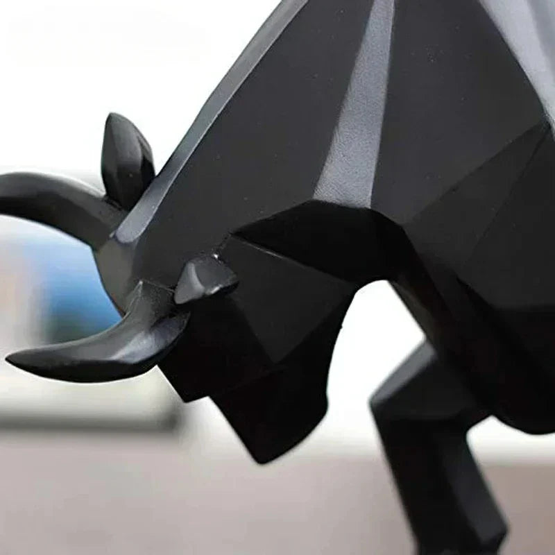 Nordic Resin Bull Ornament Modern Home Decoration Figurine