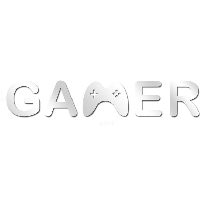 Acrylic Gamer Wall Decal Decorative Mirror Sticker
