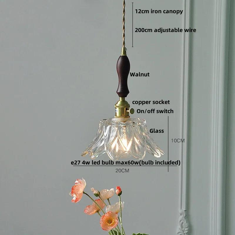 IWHD Clear Glass LED Pendant Lights Dining Living Room Cafe Brass Nordic Modern Simple Home Decor Hanging Lamp Lamparas Colgante