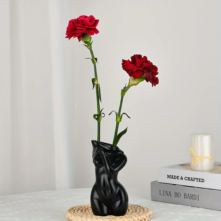 Female Body Vase Modern Chic Decorative Flower Holder