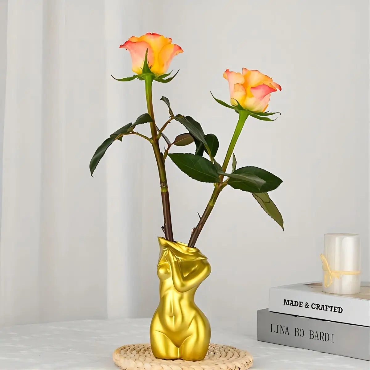 Female Body Vase Modern Chic Decorative Flower Holder