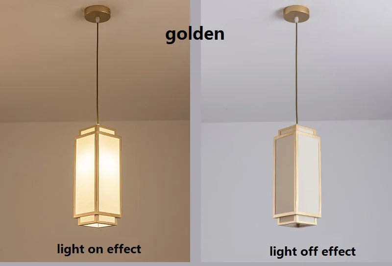 Modern Chinese Fabric Pendant Light Living Room Chandelier