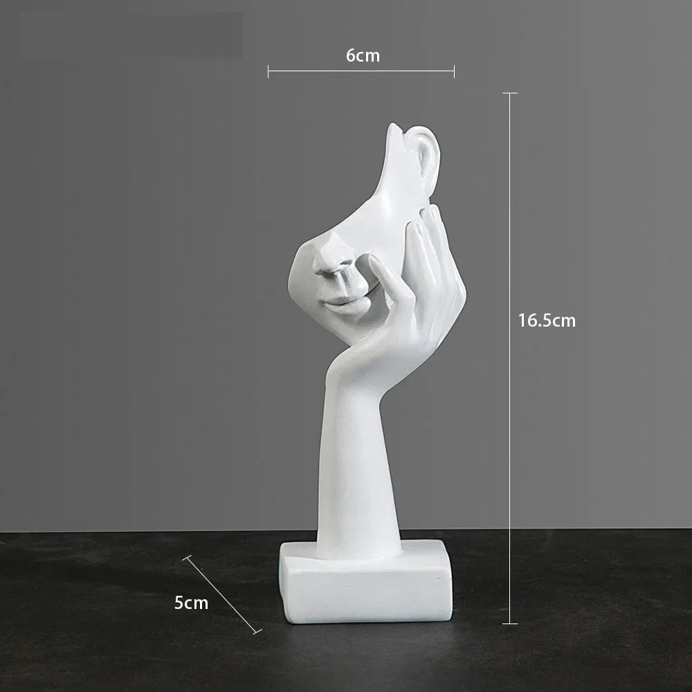 Resin Abstract Mask Statue Miniature Home Decor Figurine