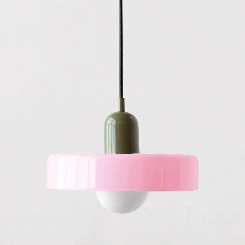 Nordic Retro Glass Pendant Lamp E27 LED Chandelier