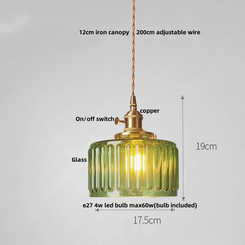 IWHD Clear Glass LED Pendant Lights Dining Living Room Cafe Brass Nordic Modern Simple Home Decor Hanging Lamp Lamparas Colgante