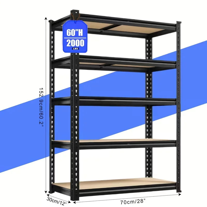 Heavy Duty Garage Shelving Adjustable Storage Rack 2000LBS