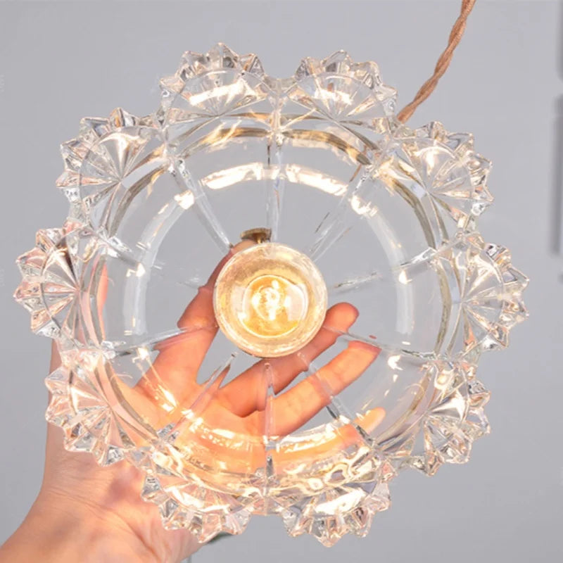 IWHD Clear Glass LED Pendant Lights Dining Living Room Cafe Brass Nordic Modern Simple Home Decor Hanging Lamp Lamparas Colgante