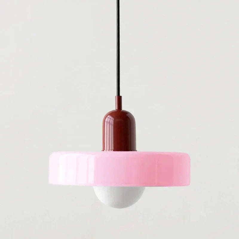 Nordic Retro Glass Pendant Lamp E27 LED Chandelier