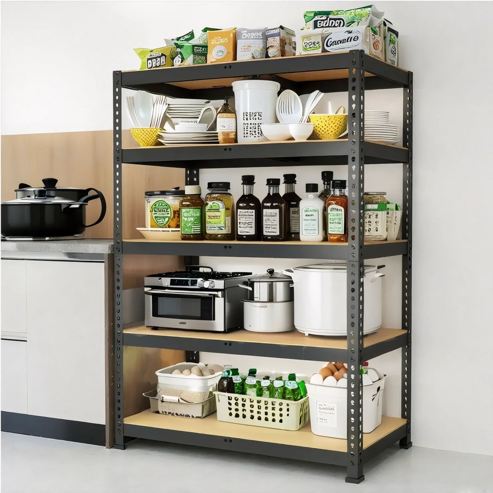 Heavy Duty Garage Shelving Adjustable Storage Rack 2000LBS