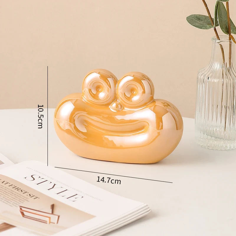 Sausage-Shaped Ceramic Decorative Ornament Creative Home Decor