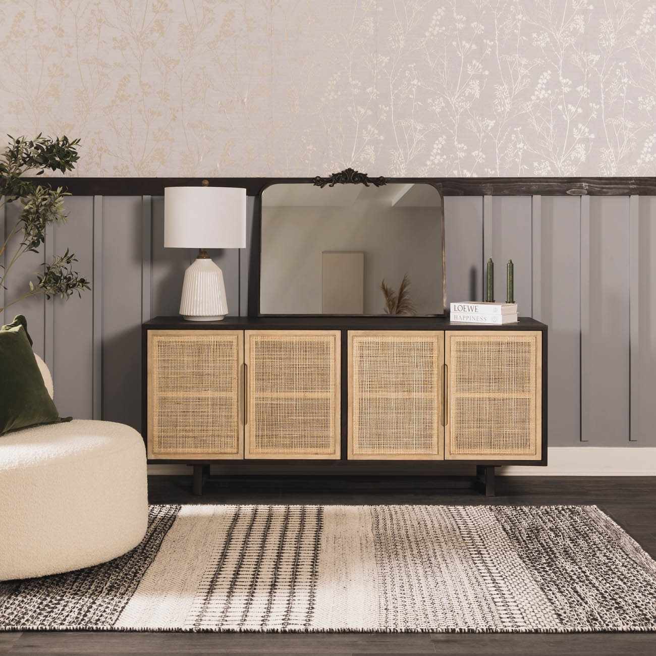 Tramutola White Table Lamp Modern Home Lighting