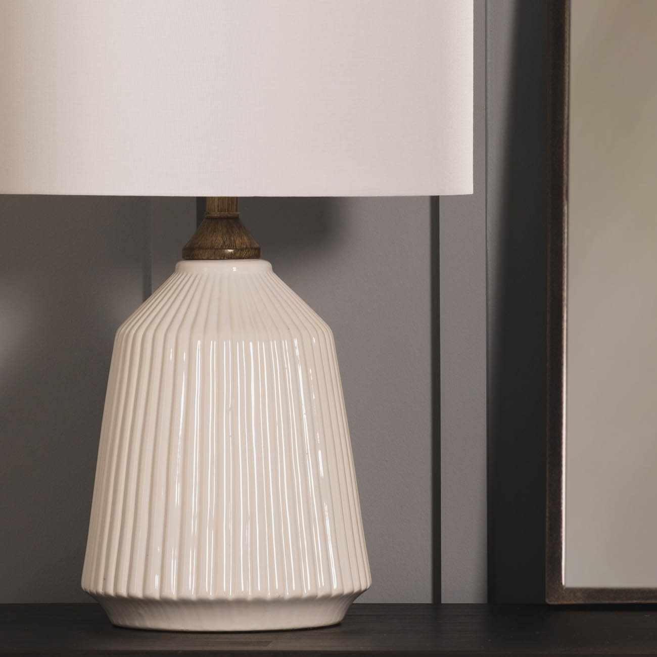 Tramutola White Table Lamp Modern Home Lighting