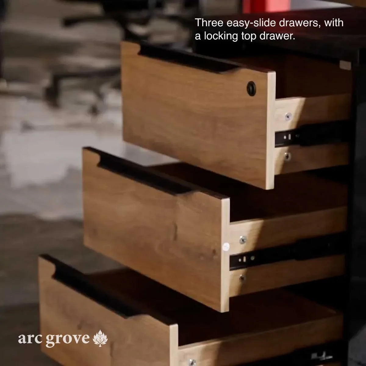 Anderson · L-Shaped Executive Standing Desk, Adjustable Height